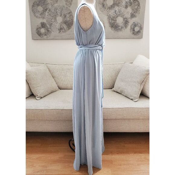 Show Me Your Mumu 'Kendall' Maxi Dress - size Large in Steel Blue - Picture 7 of 14